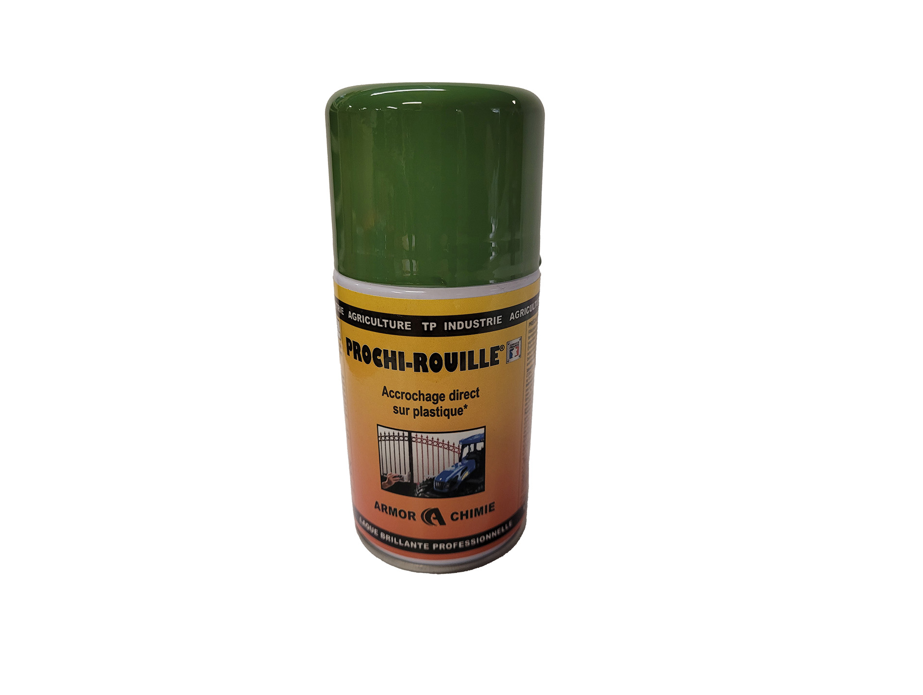 Peinture antirouille aérosol PROCHIROUILLE Vert 6011 250ml